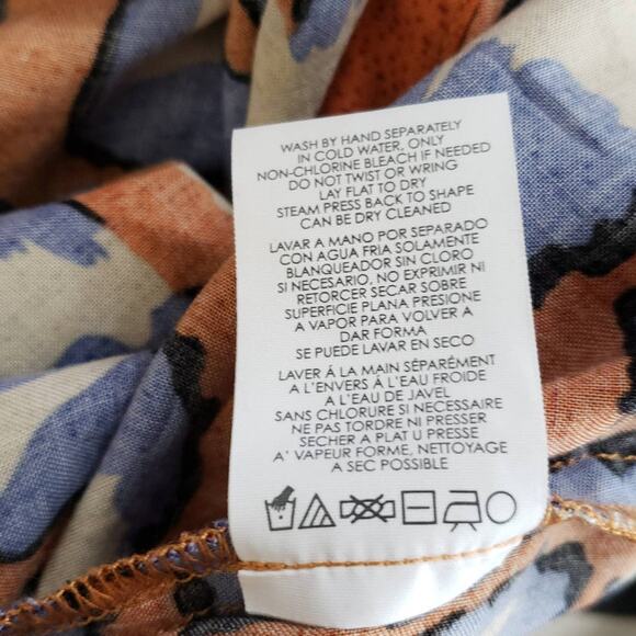 CAbi Isla Animal Print Cami Button Front Orange Purple Viscose 5040 Small - Picture 10 of 10